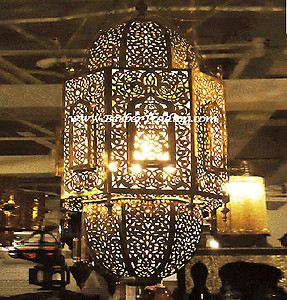 Serraj Moroccan Brass Lamp